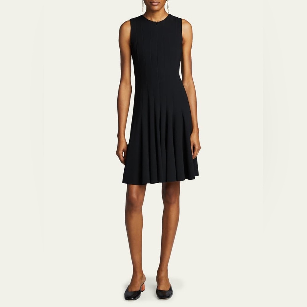 Akris Sleeveless Double Face Wool Front Zip Dress In Black Size US 4 $2,990.00 - Picture 7 of 16